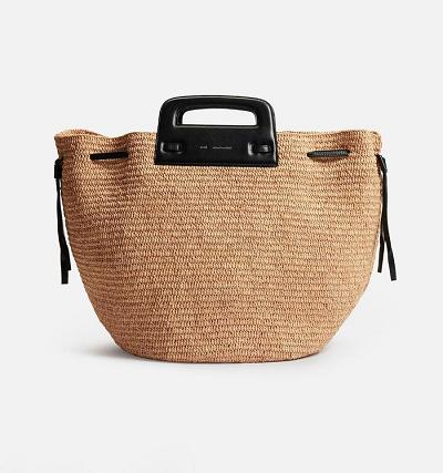 Ami Paris Accordeon Basket Bags Brown | ami-AU516