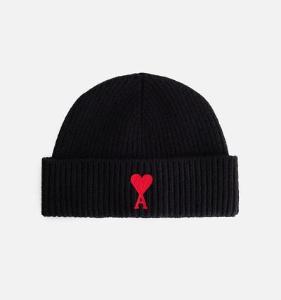 Ami Paris Ami de Coeur Beanies Black | ami-AU172