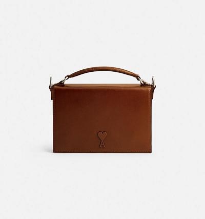 Ami Paris Ami de Coeur Lunch Box Bags Brown | ami-AU550