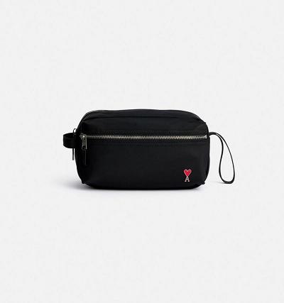 Ami Paris Ami de Coeur Pouch Bags Black | ami-AU358