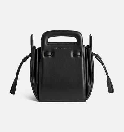 Ami Paris Bucket Accordéon Bags Black | ami-AU200