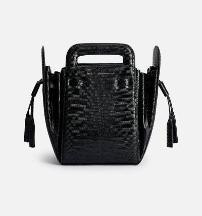 Ami Paris Bucket Accordéon Bags Black | ami-AU505