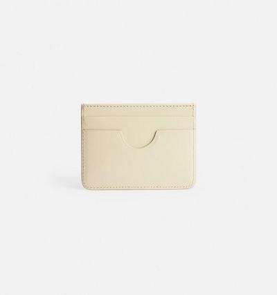 Ami Paris Card Holder Card Case Beige | ami-AU567