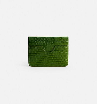 Ami Paris Card Holder Card Case Green | ami-AU207