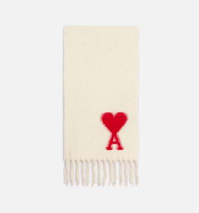 Ami Paris Oversized Ami De Coeur Scarves Beige | ami-AU168