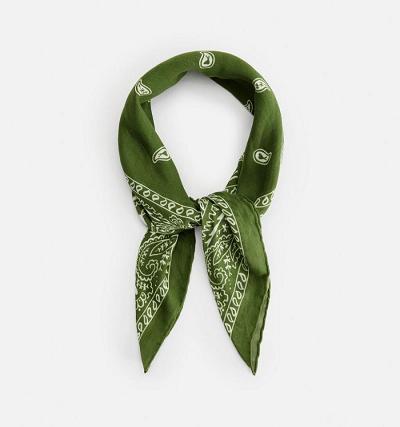 Ami Paris Scarves Green | ami-AU286