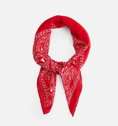 Ami Paris Scarves Red | ami-AU547