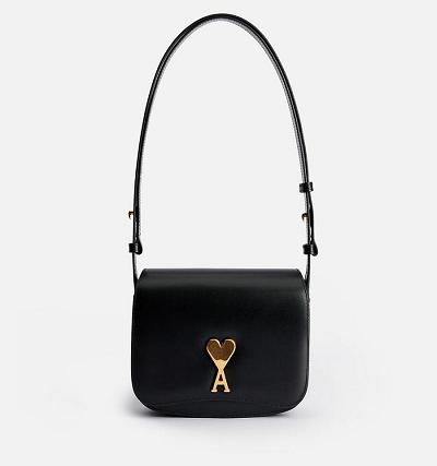 Ami Paris Small Paris Bags Black | ami-AU222