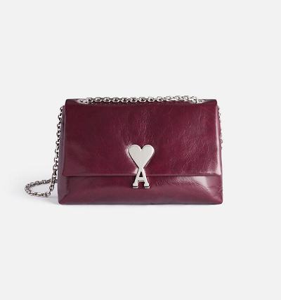 Ami Paris Voulez-Vous Bags Burgundy | ami-AU151
