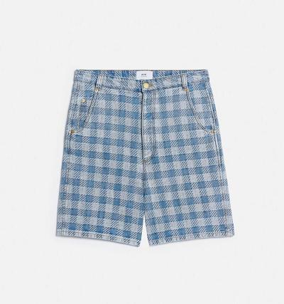 Men's Ami Paris Alex Fit Denim Blue | ami-AU521
