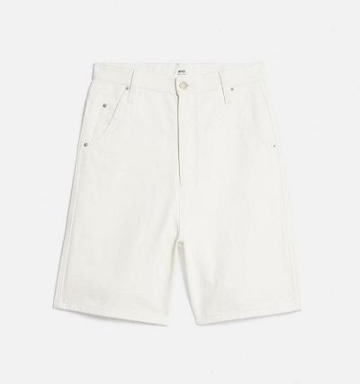 Men's Ami Paris Alex Fit Denim White | ami-AU439