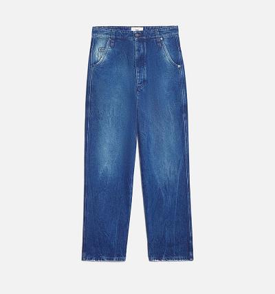 Men's Ami Paris Alex Fit Jeans Blue | ami-AU592