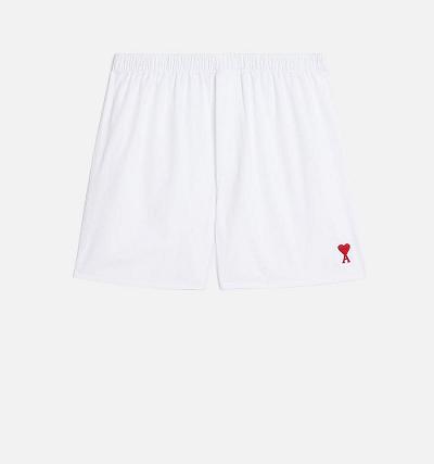 Men's Ami Paris Ami de Coeur Boxer Underwear White / Red | ami-AU233