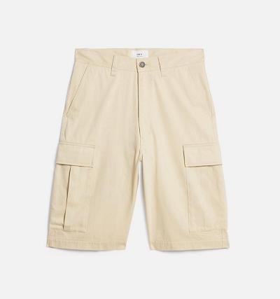 Men's Ami Paris Cargo Shorts Khaki | ami-AU351