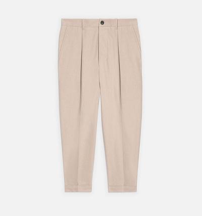 Men's Ami Paris Carrot Oversized Pants Khaki | ami-AU572
