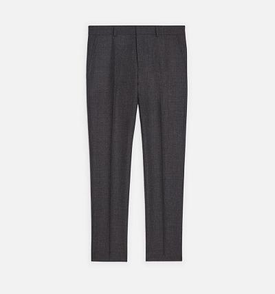 Men's Ami Paris Cigarette Fit Pants Dark Grey | ami-AU251