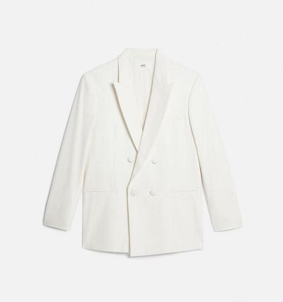 Men's Ami Paris Double Breasted Jackets White | ami-AU575