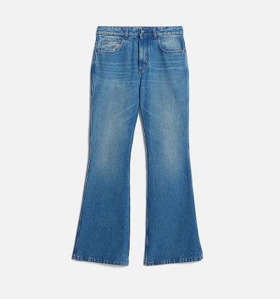 Men's Ami Paris Flare Fit Jeans Blue | ami-AU255