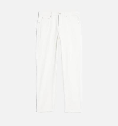 Men's Ami Paris Tapered Fit Denim White | ami-AU528
