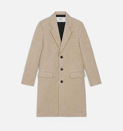 Men's Ami Paris Three Buttons Coats Khaki | ami-AU394