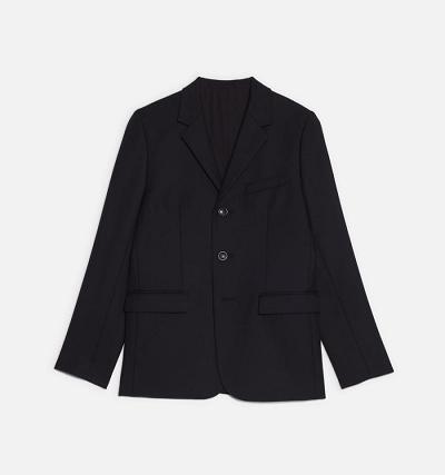 Men's Ami Paris Three Buttons Suits Black | ami-AU102