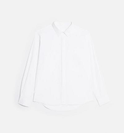 Men's Ami Paris Tonal Ami de Coeur Shirts White | ami-AU484