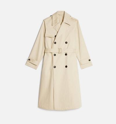 Men's Ami Paris Trench Jackets Khaki | ami-AU470