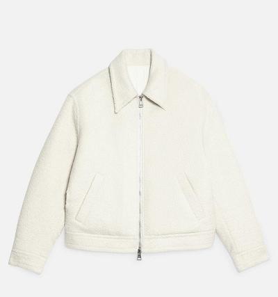 Men's Ami Paris Zipped Jackets White | ami-AU271
