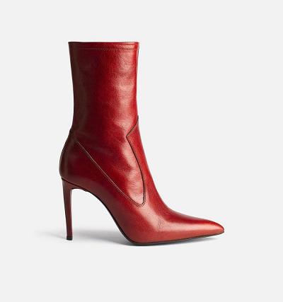 Women's Ami Paris 9 Cm Heel Boots Red | ami-AU518