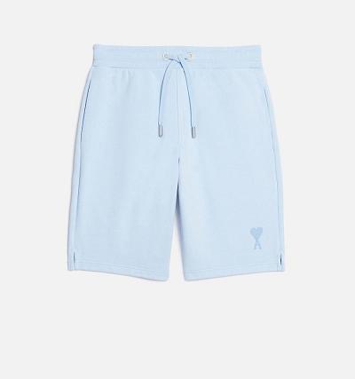 Women's Ami Paris Ami de Coeur Shorts Blue | ami-AU529