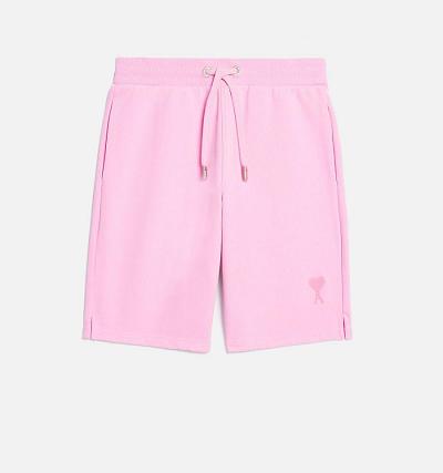 Women's Ami Paris Ami de Coeur Shorts Pink | ami-AU182