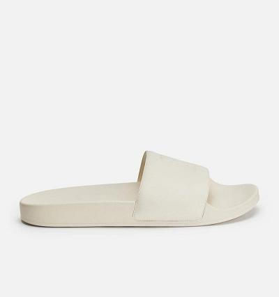 Women's Ami Paris Ami de Coeur Slides Beige | ami-AU143