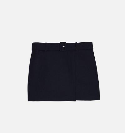 Women's Ami Paris Belted Mini Suits Black | ami-AU148
