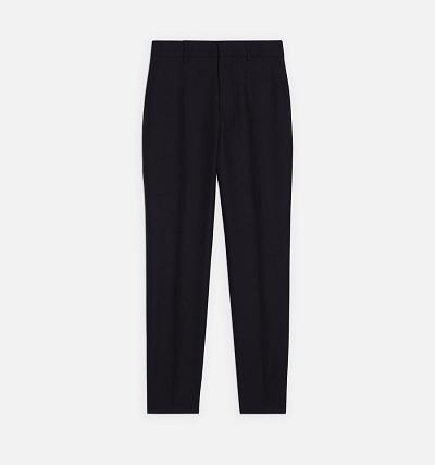 Women's Ami Paris Cigarette Fit Pants Black | ami-AU462