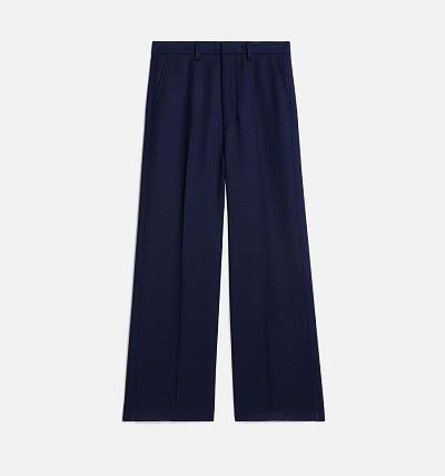 Women's Ami Paris Large Fit Suits Navy | ami-AU153