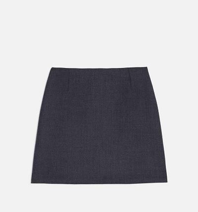 Women's Ami Paris Mini Skirts Grey | ami-AU216