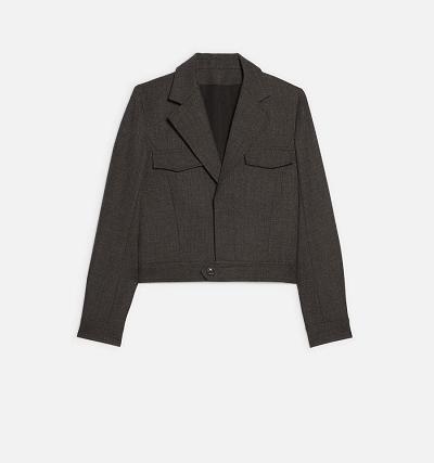 Women's Ami Paris Short Jackets Brown | ami-AU367