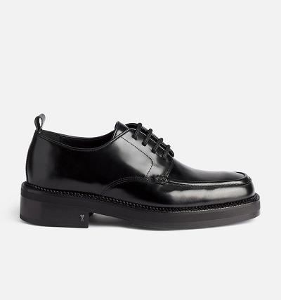 Women's Ami Paris Square-Toe Derbies Shoes Black | ami-AU122