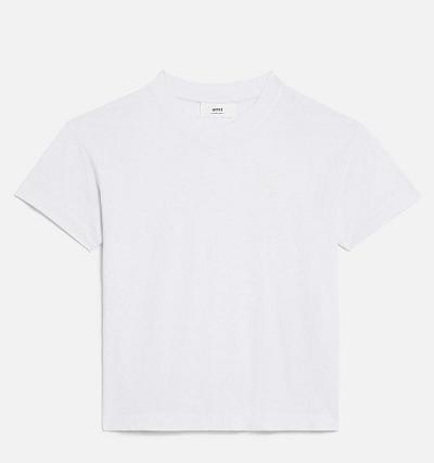 Women's Ami Paris Tonal Ami de Coeur T Shirts White | ami-AU229