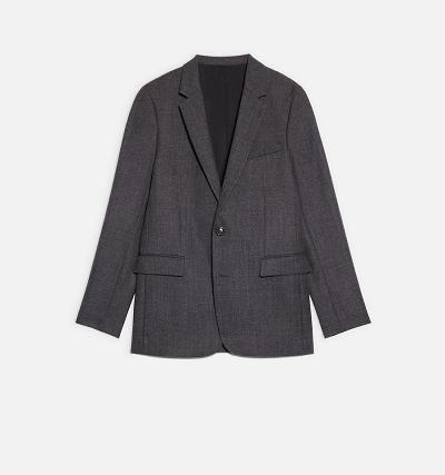 Women's Ami Paris Two Buttons Jackets Grey | ami-AU602