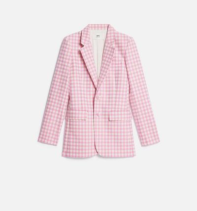 Women's Ami Paris Two Buttons Jackets Pink | ami-AU183