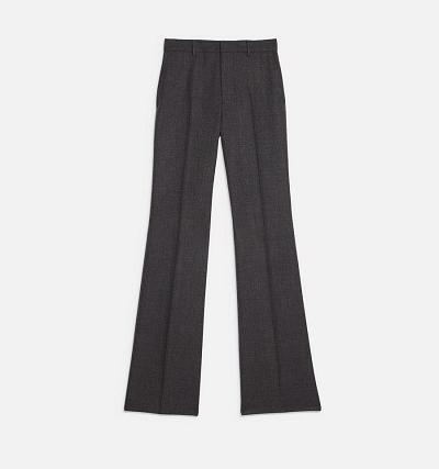 Women's Ami Paris Wide Fit Pants Grey | ami-AU264